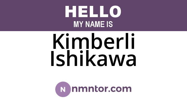 Kimberli Ishikawa