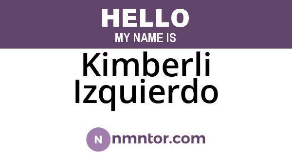 Kimberli Izquierdo