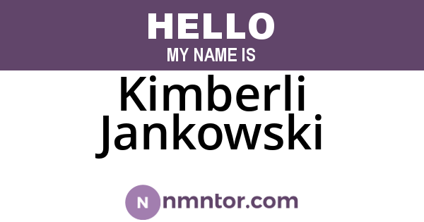 Kimberli Jankowski