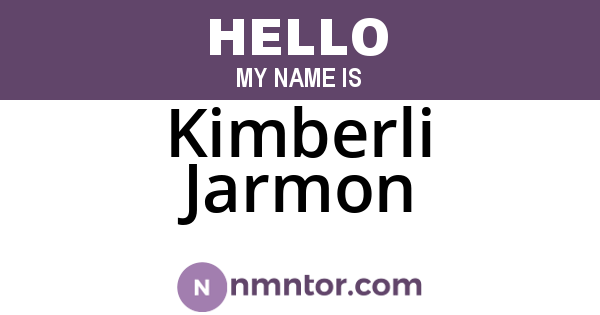 Kimberli Jarmon