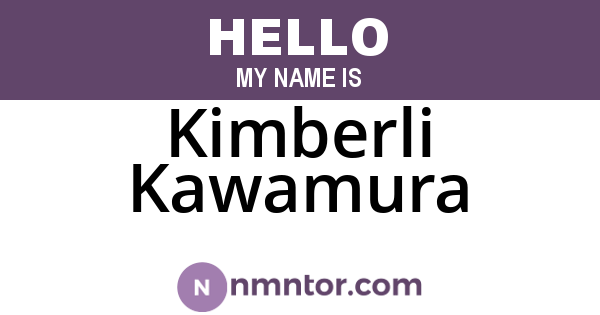 Kimberli Kawamura