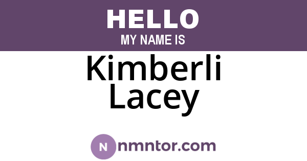 Kimberli Lacey