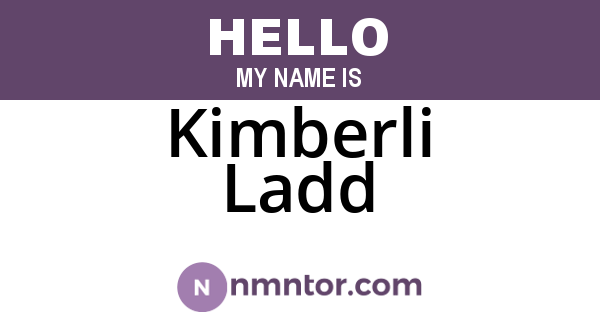 Kimberli Ladd