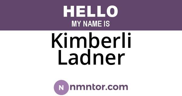 Kimberli Ladner