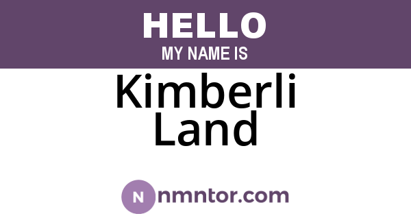 Kimberli Land