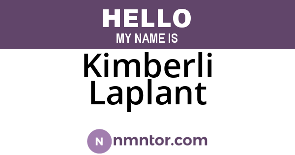 Kimberli Laplant