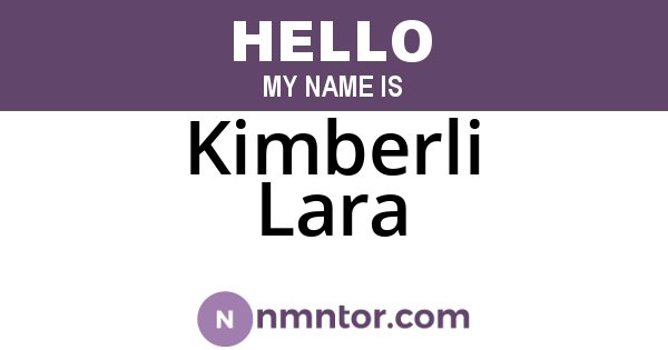 Kimberli Lara