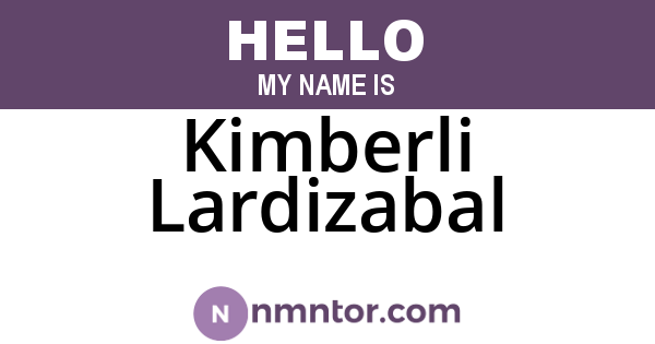 Kimberli Lardizabal