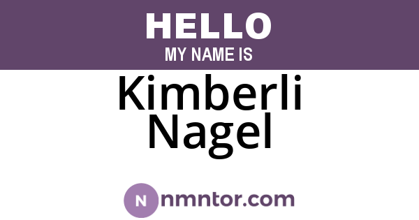 Kimberli Nagel