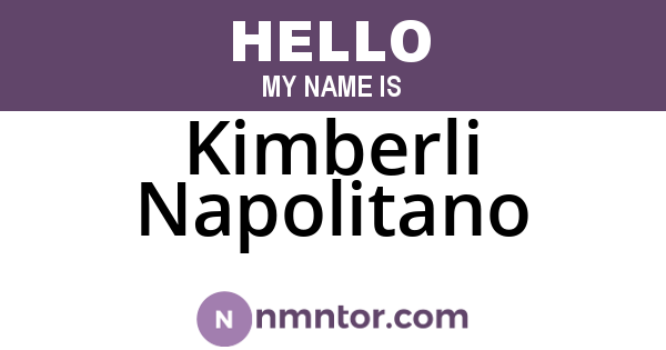 Kimberli Napolitano