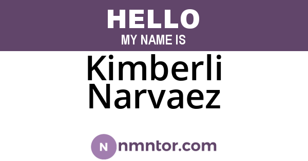 Kimberli Narvaez