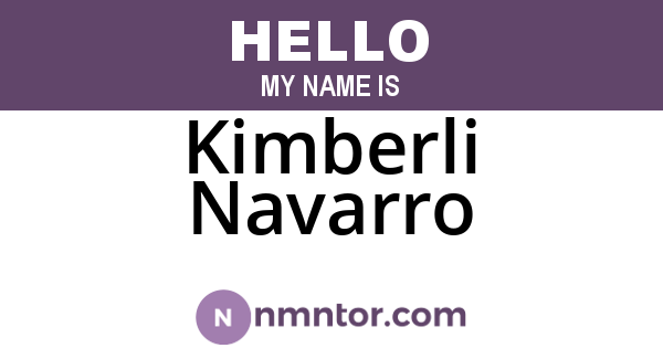 Kimberli Navarro