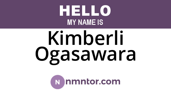 Kimberli Ogasawara