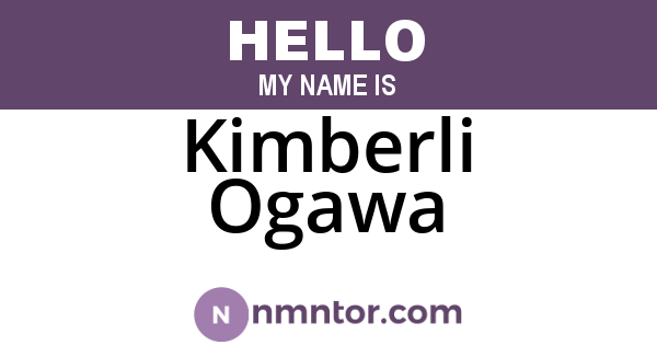 Kimberli Ogawa