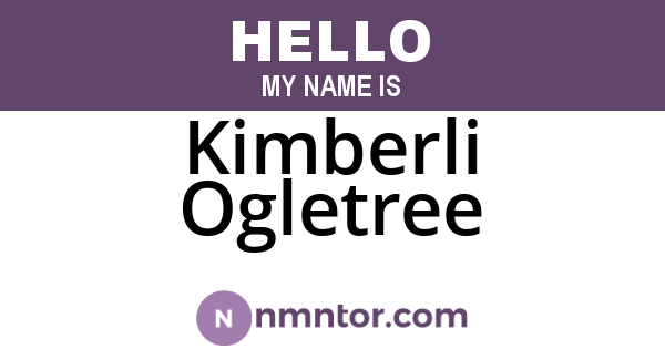 Kimberli Ogletree