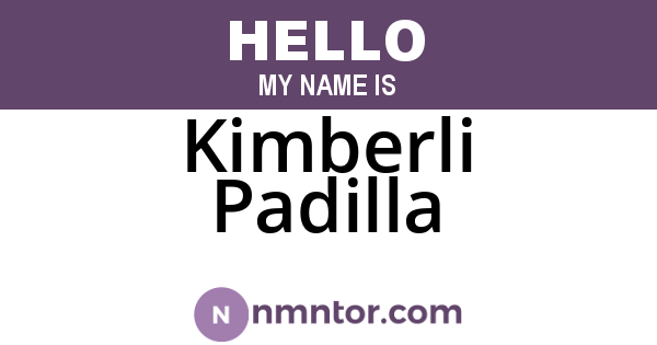 Kimberli Padilla