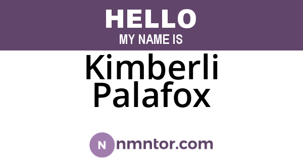 Kimberli Palafox