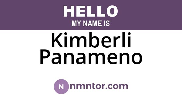 Kimberli Panameno