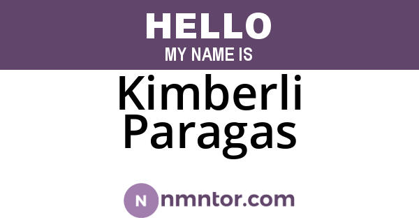 Kimberli Paragas