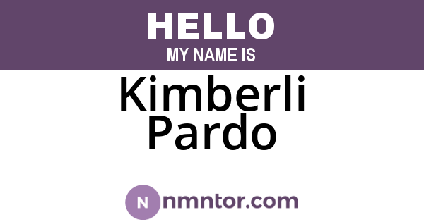 Kimberli Pardo