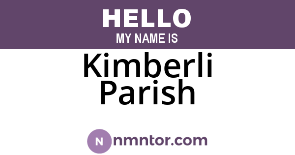 Kimberli Parish