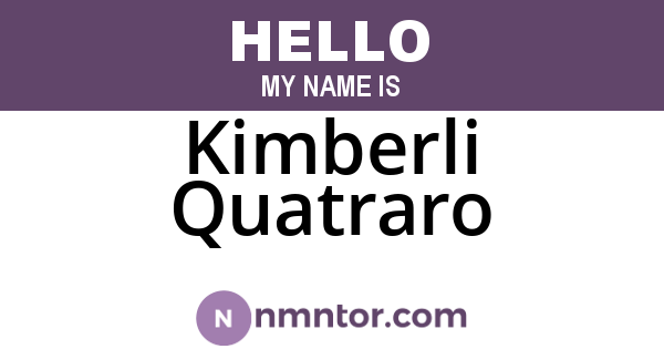Kimberli Quatraro