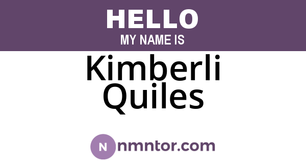 Kimberli Quiles