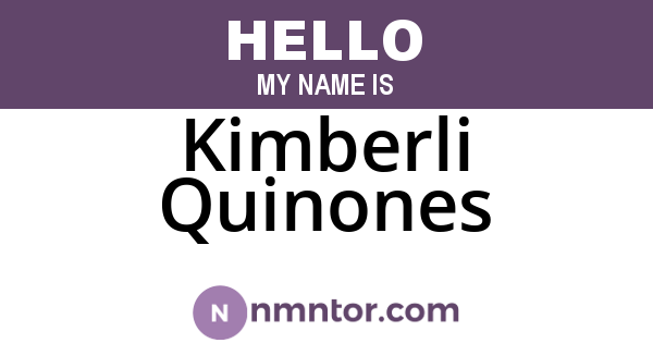 Kimberli Quinones
