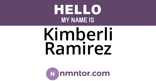Kimberli Ramirez