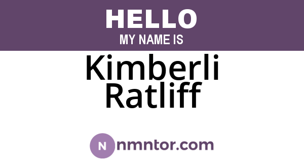 Kimberli Ratliff