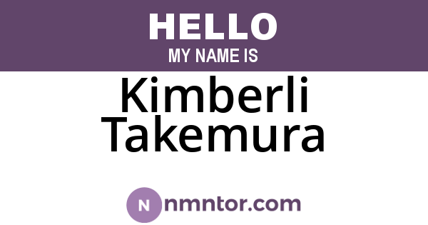 Kimberli Takemura