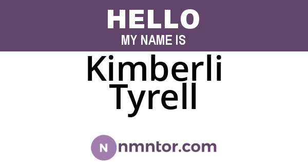 Kimberli Tyrell
