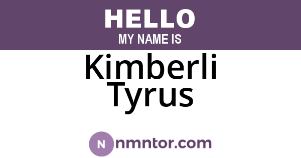 Kimberli Tyrus
