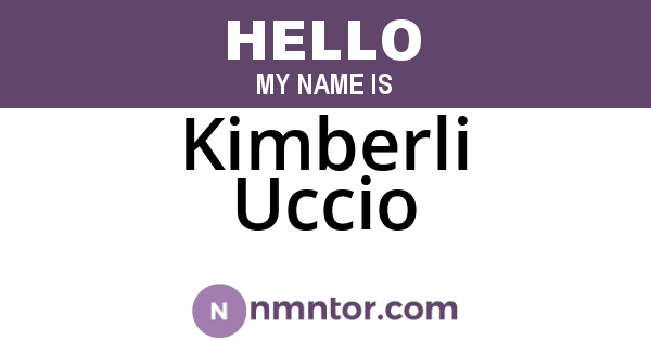 Kimberli Uccio