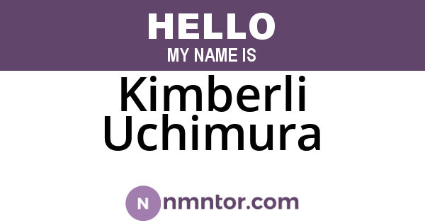 Kimberli Uchimura