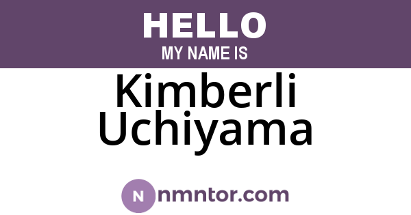 Kimberli Uchiyama
