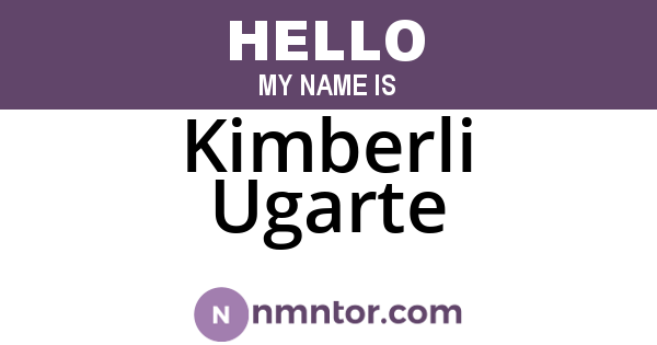 Kimberli Ugarte