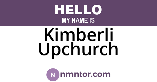 Kimberli Upchurch