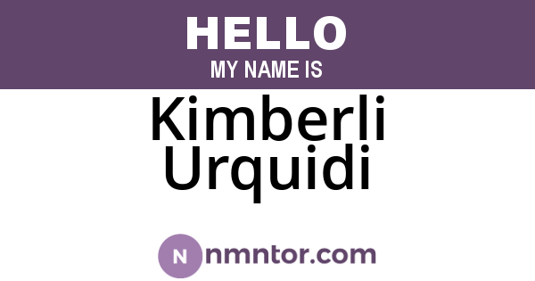 Kimberli Urquidi