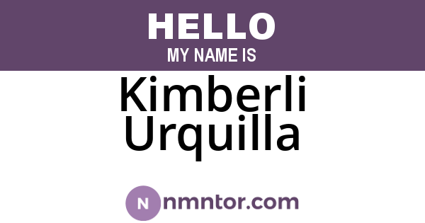 Kimberli Urquilla