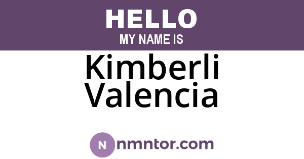 Kimberli Valencia