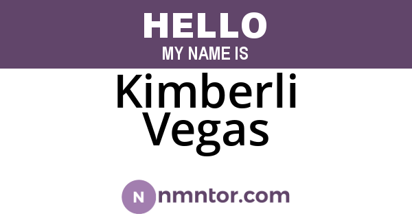 Kimberli Vegas