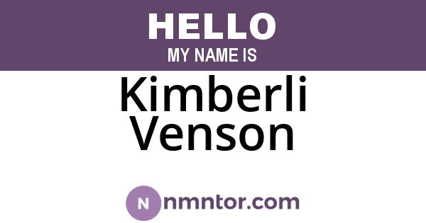 Kimberli Venson