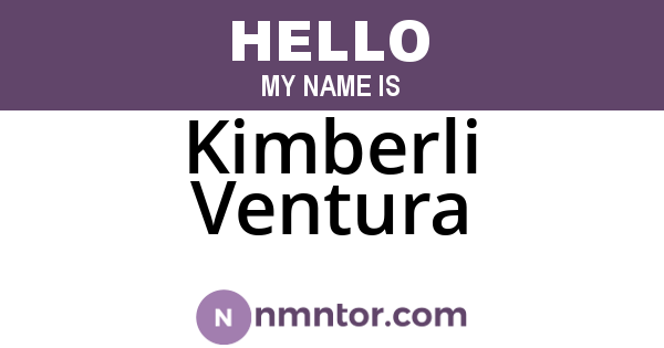 Kimberli Ventura