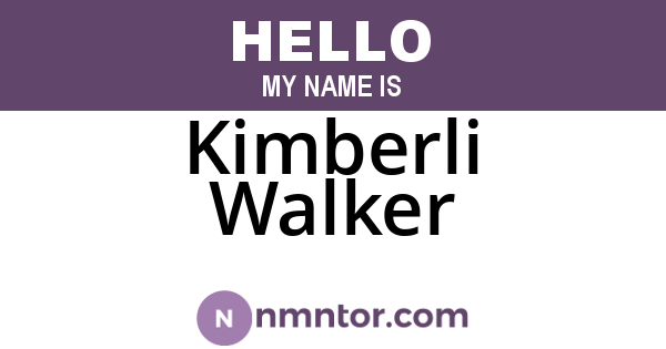 Kimberli Walker