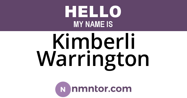 Kimberli Warrington