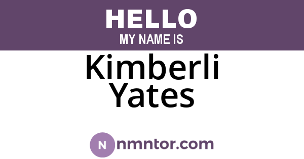 Kimberli Yates