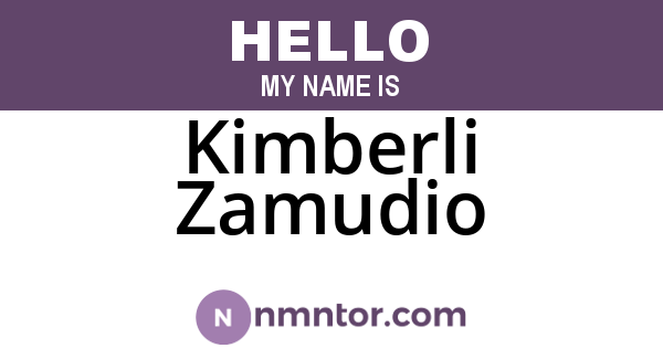 Kimberli Zamudio
