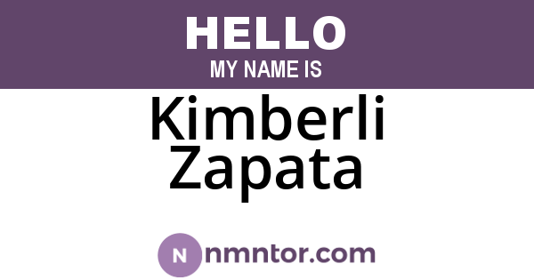 Kimberli Zapata