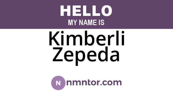 Kimberli Zepeda